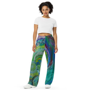 All-over print unisex wide-leg pants - Artist, Raya J.