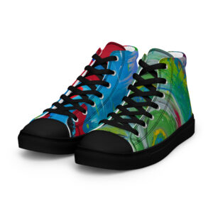 Women’s high top canvas shoes - Artist, Raya J.